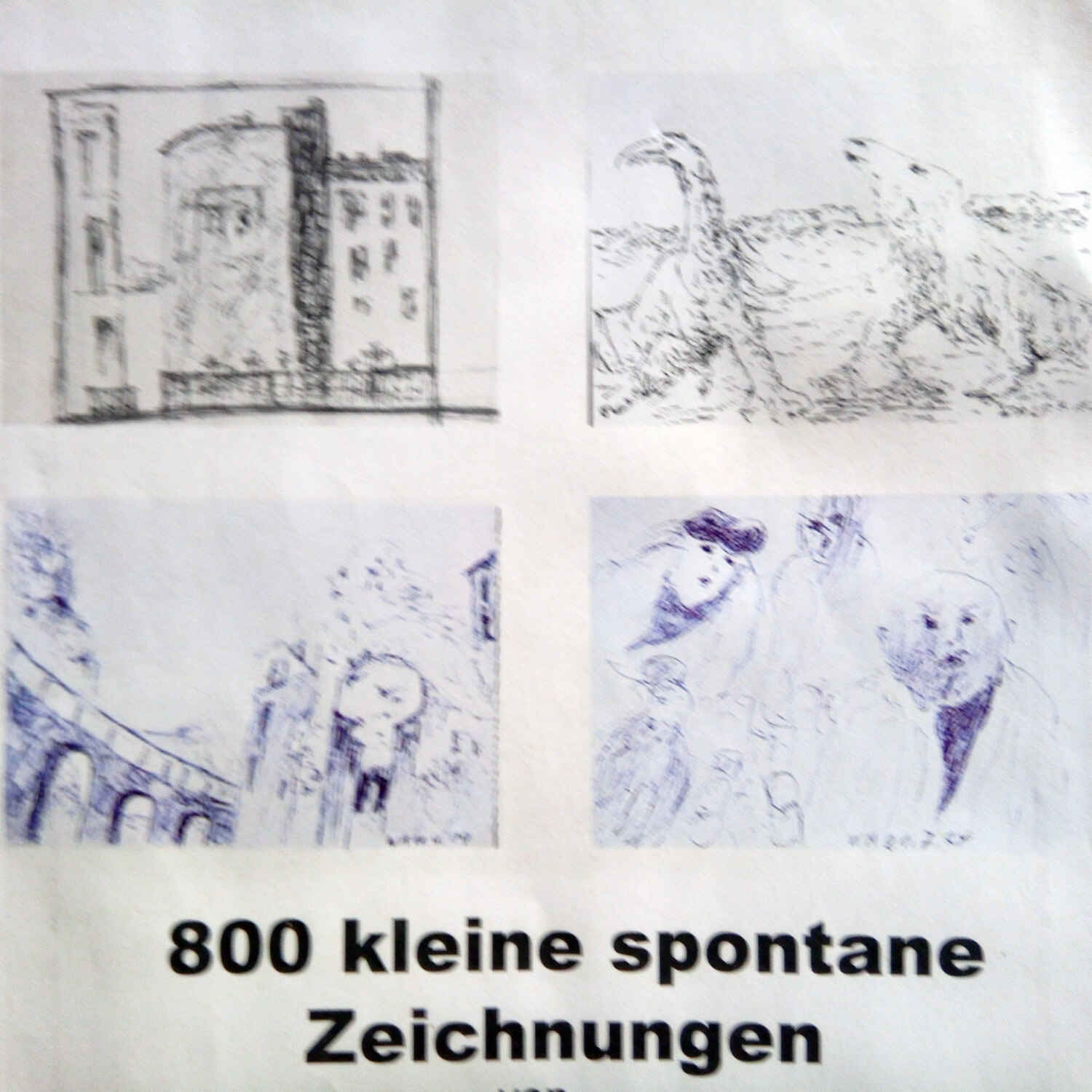 Ausstellung: 800 kleine spontane Zeichnungen